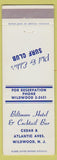 Matchbook Cover - Biltmore Hotel Wildwood NJ Surf Club