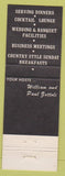 Matchbook Cover - William Paul House Holden MA