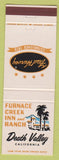 Matchbook Cover - Furnace Creek Inn Ranch Death Valley CA Fred Harvey