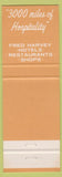 Matchbook Cover - Furnace Creek Inn Ranch Death Valley CA Fred Harvey