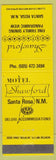 Matchbook Cover - Motel Shawford Santa Rosa NM AAA