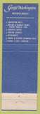 Matchbook Cover - George Washington Motor Lodges PA Valley Forge Allentown WEAR