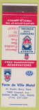 Matchbook Cover - Farm De Ville Motel Knotts Berry Farm Buena Park CA