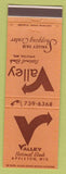 Matchbook Cover - Valley National Bank Appleton WI
