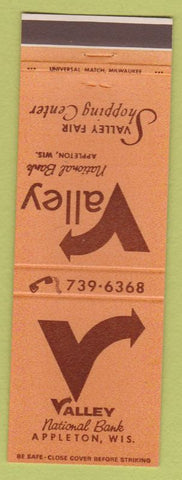 Matchbook Cover - Valley National Bank Appleton WI