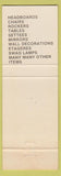 Matchbook Cover - Country Wicker Elyria OH