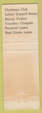 Matchbook Cover - Citizens Bank Logan OH