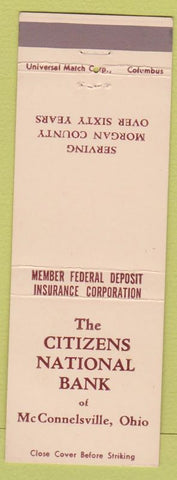 Matchbook Cover - Citizens National Bank McConnelsville OH