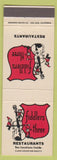 Matchbook Cover - Fiddlers Three Lakewood Long Beach La Habra Fullerton CA