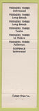 Matchbook Cover - Fiddlers Three Lakewood Long Beach La Habra Fullerton CA