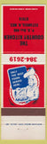 Matchbook Cover - Country Kitchen Estancia NM