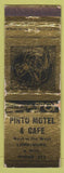 Matchbook Cover - Pinto Motel Cafe Lordsburg NM low phone # WORN