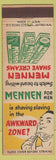 Matchbook Cover - Mennen Shave Cream