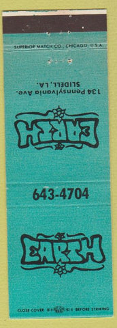 Matchbook Cover - Earth Slidell LA Records Tapes