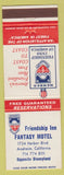 Matchbook Cover - Fantasy Motel Anaheim CA Disneyland reference