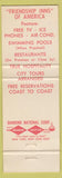 Matchbook Cover - Fantasy Motel Anaheim CA Disneyland reference