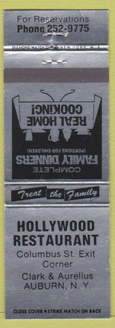 Matchbook Cover - Hollywood Restaurant Auburn NY