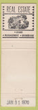 Matchbook Cover - Flood Company Real Estate Insurance Brooklyn NY