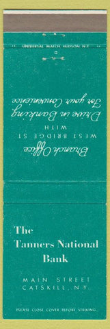 Matchbook Cover - Tanners National Bank Catskill NY