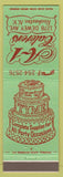 Matchbook Cover - A1 Caterers Rochester NY wedding cake