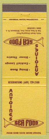 Matchbook Cover - Antonie's Sea Food Wildwood NJ