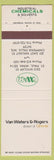 Matchbook Cover - Van Waters and Rogers Univar Chemicals Chippewa Falls WI
