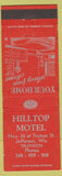 Matchbook Cover - Hilltop Motel Jefferson WI AAA