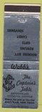 Matchbook Cover - Captain's Table Mayville NY