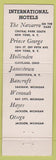 Matchbook Cover - Hotel Jamestown NY