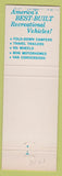 Matchbook Cover - Jayco RV Camper Recreational Vehicles