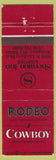 Matchbook Cover - Sheraton Inn Bridgeton MO Rodeo Cowboy