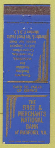Matchbook Cover - First and Merchants National Bank Radford VA