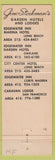 Matchbook Cover - Edgewater Inn Marina Hotel Long Beach CA