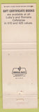 Matchbook Cover - Luby's Cafeterias TX Chain Houston Dallas Tyler Waco