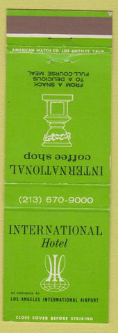 Matchbook Cover - International Hotel Los Angeles LAX Airport