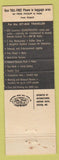 Matchbook Cover - International Hotel Los Angeles LAX Airport