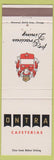 Matchbook Cover - Ontra Cafeterias Pasadena Hollywood Beverly Hills CA