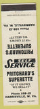 Matchbook Cover - Pritchard's Superette Harrisville WV