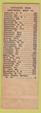 Matchbook Cover - Sunset Terrance Motel Lewisburg WV