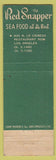 Matchbook Cover - The Red Snapper Restaurant Los Angeles CA