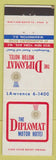 Matchbook Cover - Diplomat Motor Hotel Washington DC