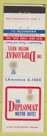 Matchbook Cover - Diplomat Motor Hotel Washington DC