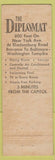 Matchbook Cover - Diplomat Motor Hotel Washington DC