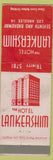 Matchbook Cover - Hotel Lankershim Los Angeles CA WEAR