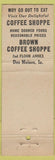 Matchbook Cover - Brown Hotel Des Moines IA