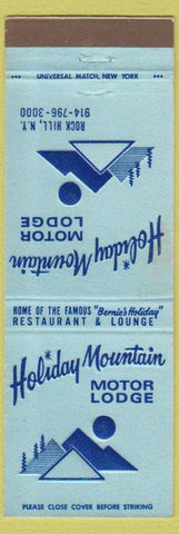 Matchbook Cover - Holiday Mountain Motor Lodge Rock Hill NY