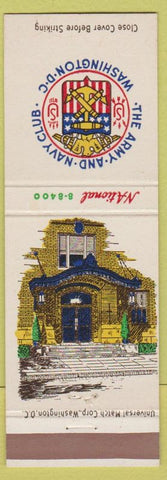 Matchbook Cover - Army Navy Club Washington DC