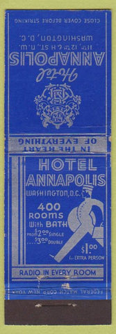 Matchbook Cover - Hotel Annapolis Washington DC WEAR