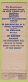 Matchbook Cover - Hotel Annapolis Washington DC WEAR