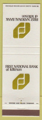 Matchbook Cover - First National Bank Jefferson LA